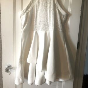 White scuba dress